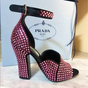 prada swarovski shoes